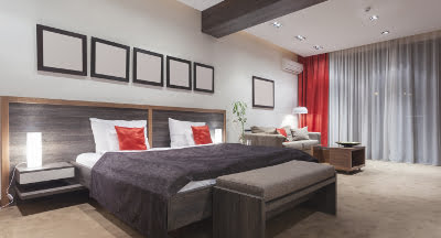Air conditioning unit providing climate control in a bedroom