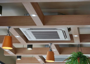 Ceiling cassette air conditioning unit