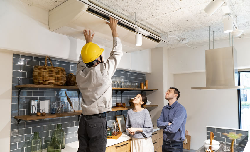 Air conditioning installation in residential home